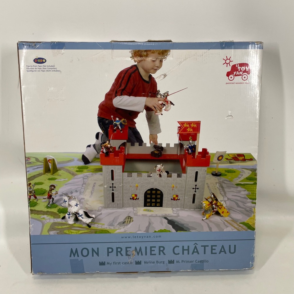 Le Toy Van My First Castle Painted Wooden Toy Medieval Playset TV256 New
